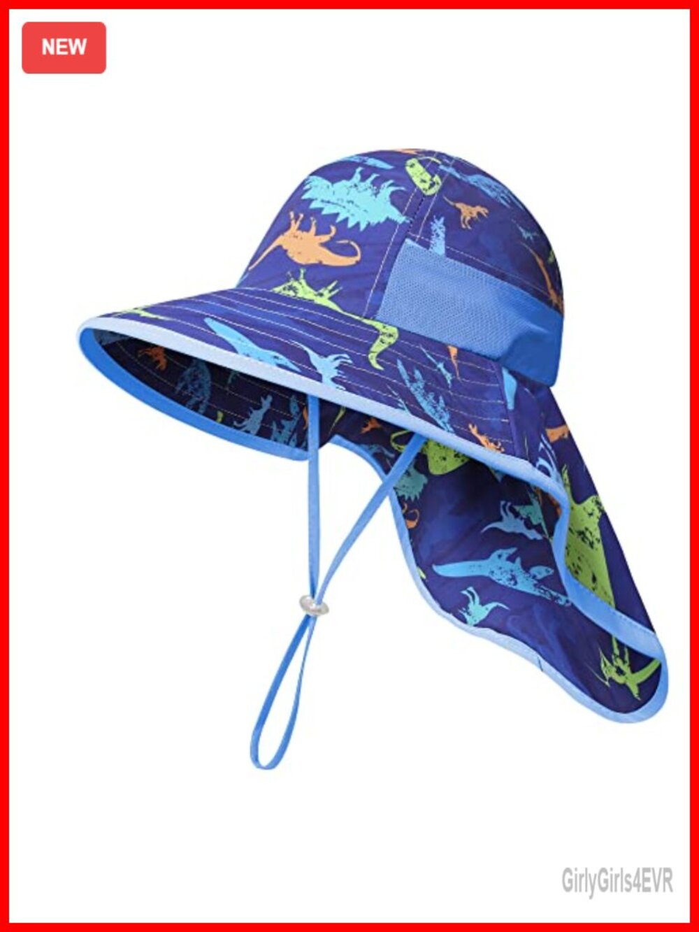 UPF 50+ Kids Sun Hat with Neck Flap Bucket Hat for Beach Play